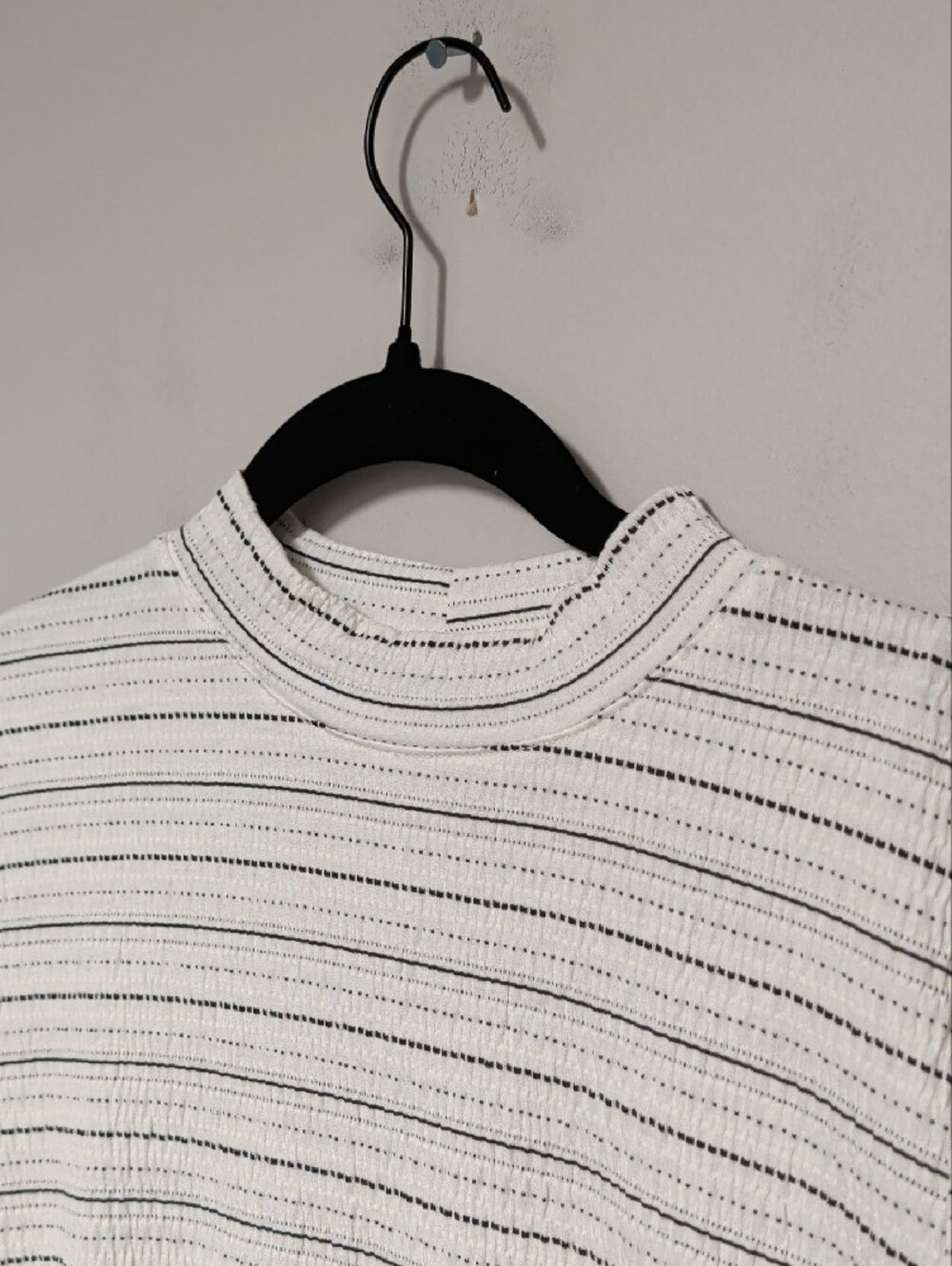 Apt. 9 White Knit Top with Black Stripes - Picture 3 of 6